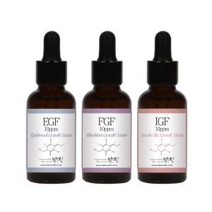 맑을담 EGF FGF IGF 10ppm 3종세트 30ml 앰플 원액