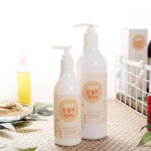 때필링 천연 수제 참 쌀겨 때비누 500ml