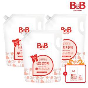 비앤비 섬유유연제 자스민 1500ml 리필형 3입+증정품_J843