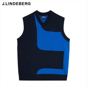 [J.LINDEBERG] 남성니트조끼 / 제이린드버그 골프웨어 데이비스 니티드 베스트 / AMKW08139 6855