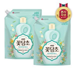 샤프란 꽃담초 화이트로즈 리필 1.6L x2