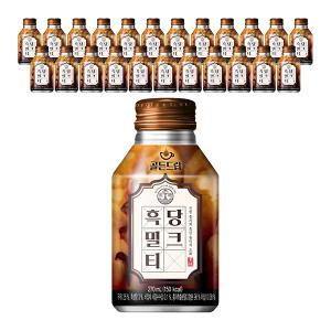 [소비기한 임박] 골든드랍 흑당밀크티, 270ml, 24개