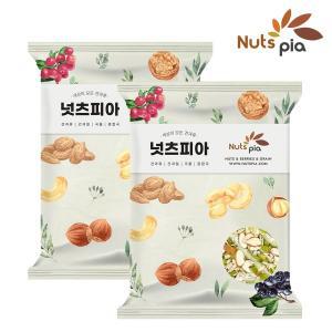 [넛츠피아]씨드믹스 500g x 2봉 아몬드슬라이스+호박씨+해바라기씨