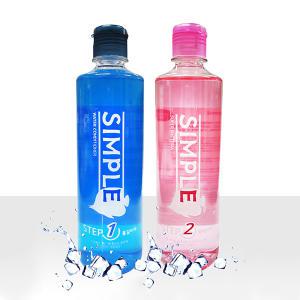 KJF국제 심플 어항약품 셋트 500ml/물갈이제 워터컨디셔너 생박테리아 수질개선제 박테리아 수족관약품