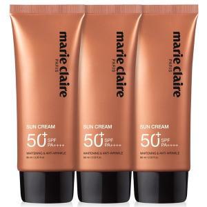 [마리끌레르]3중 기능성 선크림 60ml x3개 SPF50+/PA++++