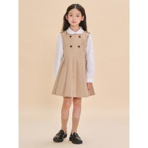 [BEANPOLE KIDS] 트렌치형 베스트 원피스  베이지 (BI4771G03A) (BI4771G03A)