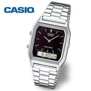 [카시오][정품] CASIO 카시오 AQ-230A-1D 듀얼타임 남성 정장 메탈시계