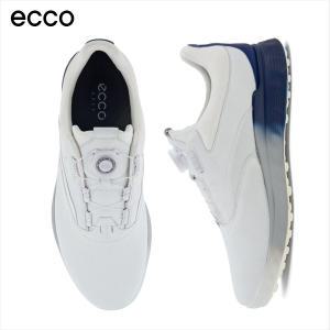 [ECCO] 남성골프화 M GOLF S-THREE BOA /  에코 S-쓰리 보아 / 화이트_블루뎁스 102954-60616