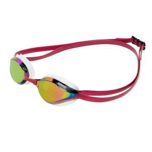 Arena Unisex Python Racing Swim Goggles Copper/White/Red Wine