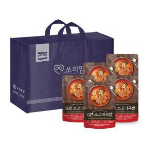 [기타]쏘리맘 얼큰소고기국밥 5팩 선물세트 각 600g[쇼핑백 동봉]