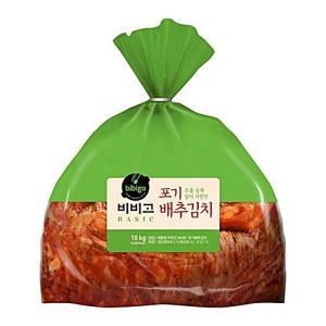 (NEW) [국내산 100% 대용량 생산직송] 비비고 베이직 포기 배추김치 10KG