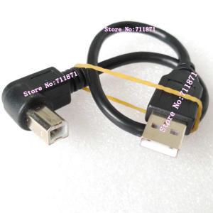 숏 30cm 90 도 직각 A Male to B USB2.0 프린터 케이블 라인 벤드 오른쪽 USB 2.0 와이어 코드