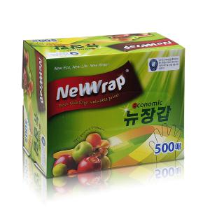 뉴랩 이코노믹 비닐장갑 뉴장갑 500매 1팩 (500매)