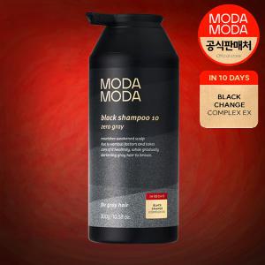 모다모다 시즌3 블랙10 염색 새치커버 비듬 약산성 샴푸 300g 1개