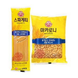 [신세계몰]오뚜기 스파게티면 500g/1개+마카로니 500g/1개 총2개