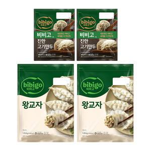 CJ 비비고 왕교자, 1.05kg, 2개 + 수제진한고기만두, 400g, 2개입, 1개