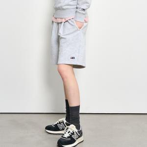 UNISEX 에센셜 코지 스웨트 하프 팬츠 [MELANGE GREY] / SBD1U52041-WOMAN