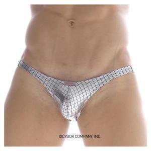 [M2W] Metalic Silver Check Bikini & Thong