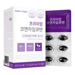 마미앤대디 프리미엄 코엔자임Q10 코큐텐 식물성캡슐 350mg x 30캡슐 1박스