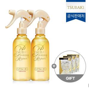 츠바키 프리미엄 리페어 워터 220ml 2개+ 프리미엄 EX 리페어 마스크 샤쉐 3매