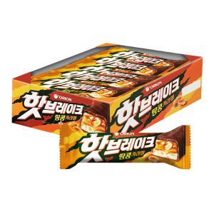 오리온 핫브레이크 땅콩카라멜 45gx15개(1BOX)/에너지바/단백질바