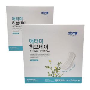 Atomy 허브데이 생리대 팬티라이너 80매입 2set