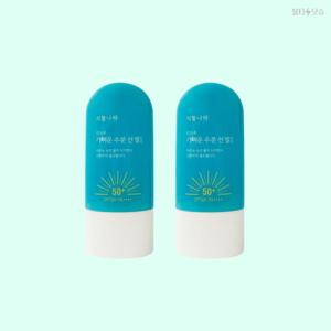 식물나라 선크림 산소수 가벼운 수분 선젤 SPF50+ PA4+ 60ml 2개