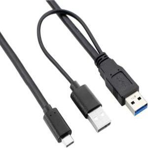 USB 3.1 C-Type Y형 보조전원케이블 1m