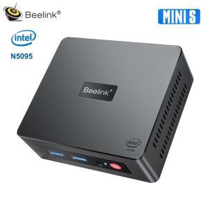 가성비Beelink 미니 S N5095 미니 PC DDR4 8GB 16GB M.2 SATA SSD 2280 윈도우 RJ45 1000M 4K HD 미니 컴퓨