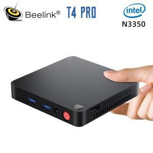 가성비Beelink T4 프로 미니 PC 인텔 아폴로 레이크 프로세서 N3350 4K BT4.0 1000M AC 와이파이 미니 컴퓨