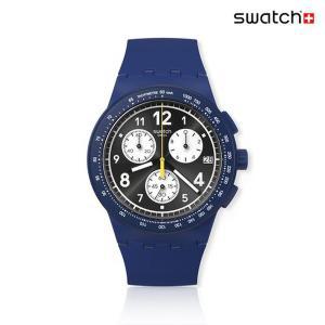 [스와치][본사] New Chrono Plastic AQUA 블루 SUSN418