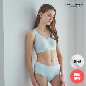 [NS홈쇼핑][크로커다일] 라이크라인견쉘론 V넥 감탄브라+팬티 2종세트 CDW4N09_T..[34265077]