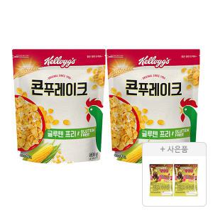 켈로그 콘푸레이크, 530g, 2개 + 증정(매직팝핑볼 (팝핑볼 only) 30g, 2개)