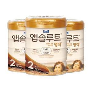 앱솔루트 명작 2FL 분유 2단계 800g 3개