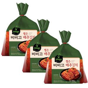 비비고 썰은 배추김치 900g x 3개