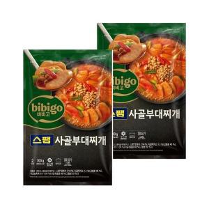 [CJ제일제당](냉동)비비고 스팸사골부대찌개 700g x2개