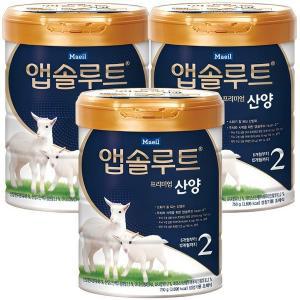 매일유업 앱솔루트 프리미엄 산양 2단계 750g x 3개