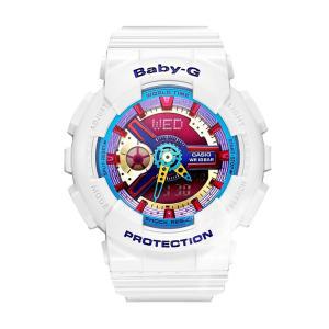 CASIO  BA-112-7A 베이비지 BABY-G 화이트 퍼플