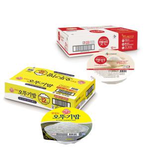 CJ 햇반 210g / 맛있는 오뚜기밥 210g x 12개