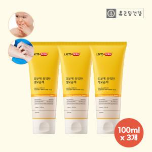 [X3]종근당건강 락토덤 유산균 온가족 생보습제 100ml X 3