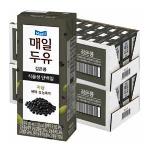 매일두유 검은콩 식물성 단백질 190ml 48개