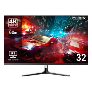 큐빅스 LG IPS패널 4K UHD 고해상도 32인치 모니터 CX-320U60 게이밍 컴퓨터 모니터