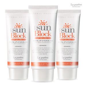 라퓨레브 데일리 리바이탈 유브이 선크림 (3개세트) 70ml SPF 50+ PA+++ 자외선차단 비타민복합레시피 선블록