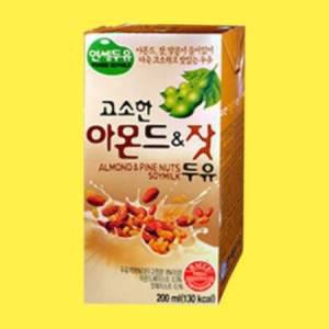 연세두유 고소한 아몬드 잣 두유 200ml 16팩_MC