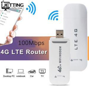 4G LTE 무선 USB 동글 와이파이 라우터 100Mbps 모바일 광대역 모뎀 스틱 SIM 카드 어댑터 포켓 네트워크