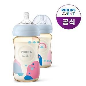 [NS홈쇼핑]필립스 아벤트 내추럴 PPSU 젖병 260ml 2P (1m+ 젖꼭지 포함) SCF582/20..[34589040]