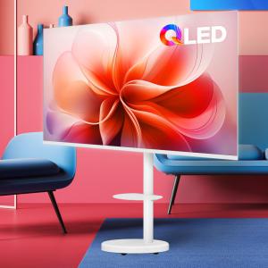 이노스 삼탠바이미 55UHD 퀀텀 QLED 화이트 스마트 무빙 이동식 TV_자가설치