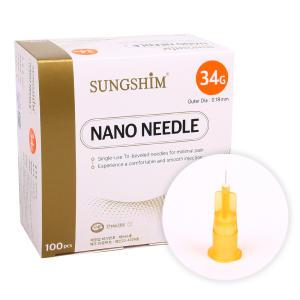 성심 나노니들 Nano Needle 34G 4mm 1박스 100개입