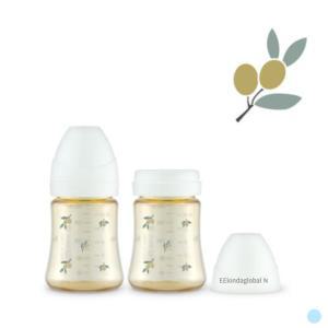 그로미미 PPSU 올리브 아기 젖병 트윈팩 화이트 200ml