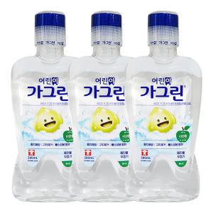 가그린 어린이용380ml 사과 3개 유아 키즈 가글